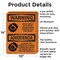Signmission Chock Wheels Of Truck Or Trailer Bilingual OSHA Warning Sign, Aluminum, 10in W x 14in L, 2PK OS-2PACK-WS-A-1014-L-12522 - alternate 2